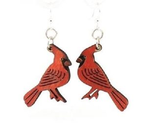 GTJ Cardinal Bird Earrings