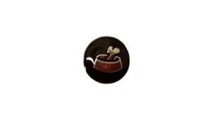 Snap Charming Black Dog Bone Bowl