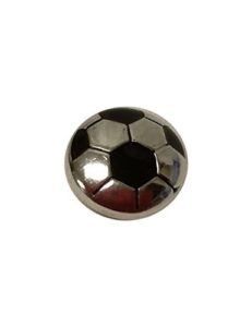 Snap Charming Silver Soccer Ball
