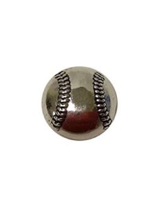 Snap Charming Silver Baseball
