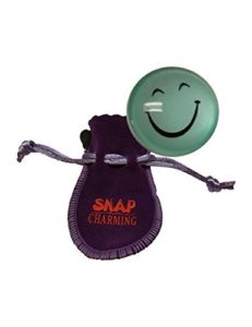 Snap Charming Turquoise Smiley