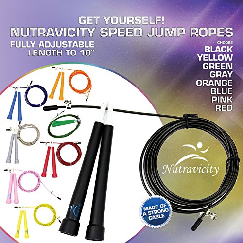 Nutravicity Adjustable Speed Cable Jump Rope
