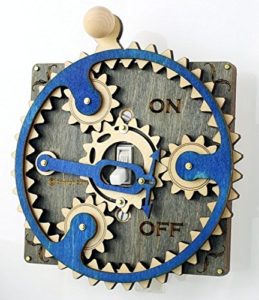 GTJ Planetary Grey Blue Earrings