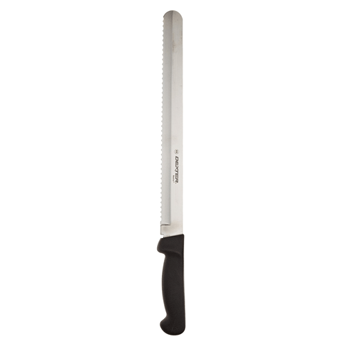 Basics P94805B 12″ International Scalloped Slicer with Black Polypropylene Handle