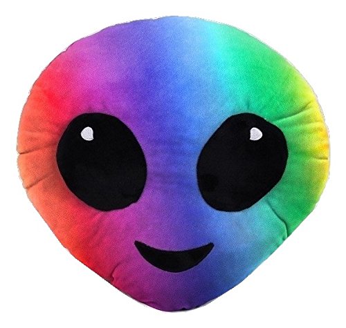 Emojicon Tie Dye Alien Pillow